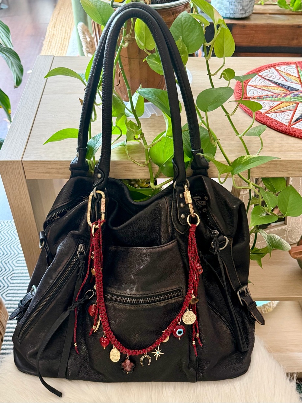NWOT Free People We the Free Coal Emerson Tote Bag - Picture 4 of 16